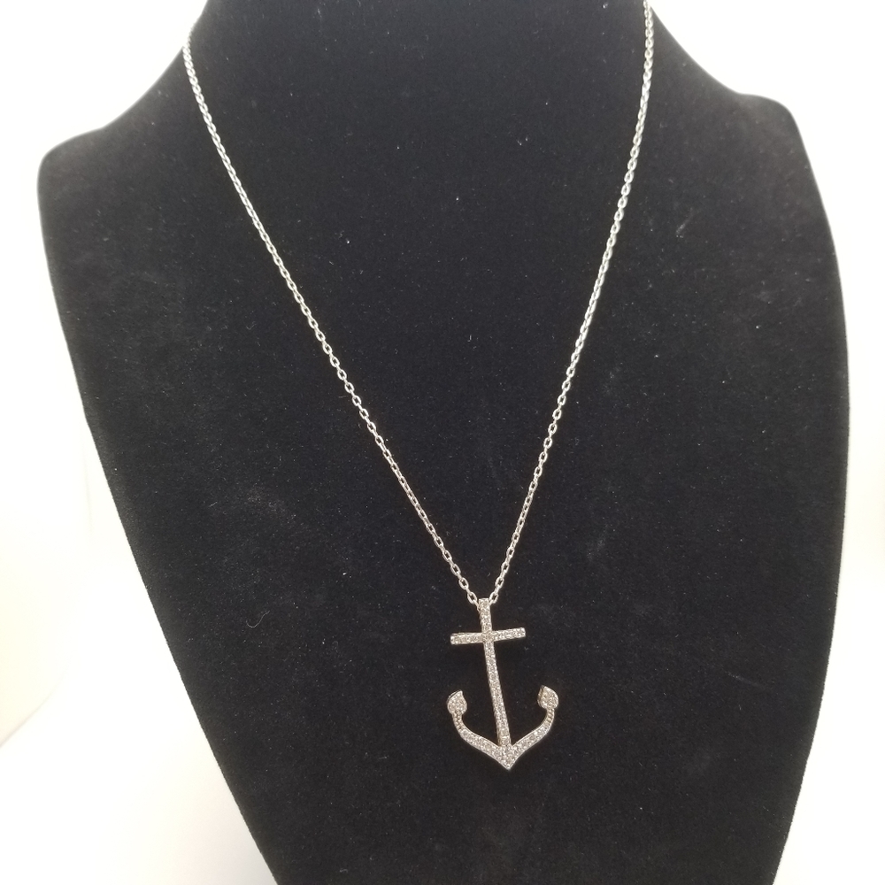 Sterling Silver Anchor Pendant necklace